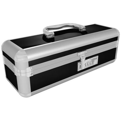 Lockable Vibe Case - Black, Secure Storage for Vibrators, Model X123, Unisex, Discreet Pleasure Organizer
