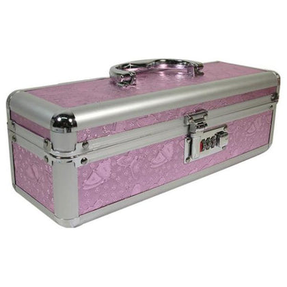 Introducing the Pink Lockable Vibe Case - The Ultimate Secure Storage Solution for Your Pleasure Collection!