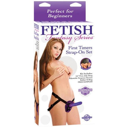 Fetish Fantasy First Timers Strap-on Set Purple - Beginner's Strap-on Kit for Vaginal and Anal Pleasure - Adult Naughty Store