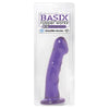 Basix Rubber Works 6.5 inches Dong With Suction Cup Purple - Premium American Made PVC Dildo for Sensual Pleasure - Model B6SC-PRP - Adult Naughty Store