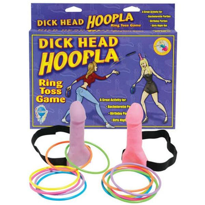 Pipedream Products Dick Head Hoopla - Adult Party Game for Bachelorette Celebrations - Model DH-1001 - Female-Focused Pleasure - Vivid Pink - Adult Naughty Store