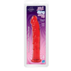 Doc Johnson Reserve Ruby Red Jelly Jewel Dong with Suction Cup - Model JJ-2021 - For All Genders - Ultimate Pleasure in a Vibrant Shade