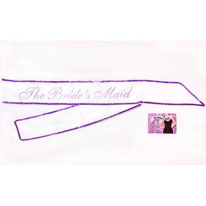 Elegant Affairs Bride's Maid Sash - A Dazzling 5ft Long Party Accessory for Bachelorette and Bridal Celebrations
