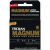 Trojan Magnum Thin Large Size Condoms with UltraSmooth Lubricant - Premium Latex Condoms for Men - Sensational Pleasure and Maximum Comfort - Model MT-3 - Pack of 3 - Adult Naughty Store