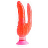 Waterproof Wall Bangers Double Penetrator Pink Suction Cup - Adult Naughty Store