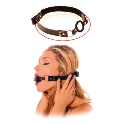 Fetish Fantasy Open Mouth Gag - Ultimate Control for Submissive Pleasure - Model X1 - Unisex - Intense Oral Stimulation - Black