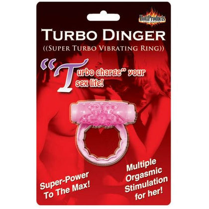 Humm Dinger Turbo Cock Ring - The Ultimate Pleasure Enhancer for Him and Her - Model HD-500 - Magenta