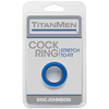 Titanmen Stretch To Fit Cock Ring - Blue, TPR, Non-Phthalate, Male Pleasure Toy