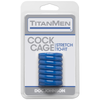 TitanMen Cock Cage Blue - Premium Thermoplastic Elastomers (TPE) Male Chastity Device for Enhanced Pleasure and Stamina