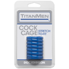 TitanMen Cock Cage Blue - Premium Thermoplastic Elastomers (TPE) Male Chastity Device for Enhanced Pleasure and Stamina - Adult Naughty Store