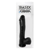 Basix Rubber 10in. Dong With Suction Cup Black - The Ultimate Pleasure Companion for Intense Sensations and Thrilling Adventures - Adult Naughty Store