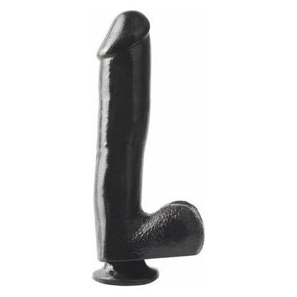 Basix Rubber 10in. Dong With Suction Cup Black - The Ultimate Pleasure Companion for Intense Sensations and Thrilling Adventures - Adult Naughty Store