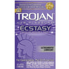 Trojan Ecstasy Her Pleasure Condoms with UltraSmooth Lubricant - Premium Latex, Model X123, Female Stimulation, Clear