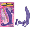 Purple Double Penetrator C-Ring - Ultimate Pleasure for Him and Her - Model DP-200 - Waterproof - Batteries Included - Adult Naughty Store