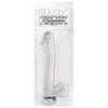 Basix Clear 10 Inch PVC Dong with Suction Cup - Model BSC-10 - Unisex Pleasure - Anal and Vaginal Stimulation - Transparent - Adult Naughty Store