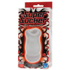 Doc Johnson Super Sucker Masturbator UR3 Clear - Lifelike Oral Sensation for Men, Intense Pleasure, Clear - Adult Naughty Store