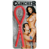 Introducing the Clincher Adjustable Rubber Cock Ring Red - The Ultimate Pleasure Enhancer for Men!