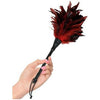 Frisky Feather Duster Red - Sensual Seduction Feather Tickler for Couples, Model FFD-101, Unisex, Tease and Tickle Your Way to Pleasure - Adult Naughty Store