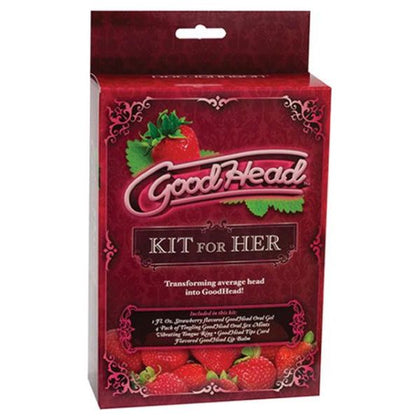 Introducing the Sensational Goodhead Kit for Her - Multi-colored Strawberry Flavored Oral Pleasure Set