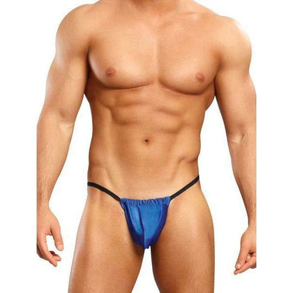 Male Power Satin Lycra Posing Strap - Royal Blue, One Size Men's Underwear for Sensual Intimate Moments - Adult Naughty Store