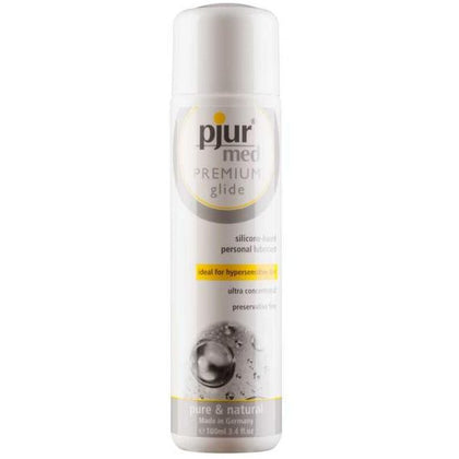 Pjur Med Premium Silicone Glide 3.4oz - High-Quality Silicone Lubricant for Sensitive Skin - Enhance Pleasure and Comfort