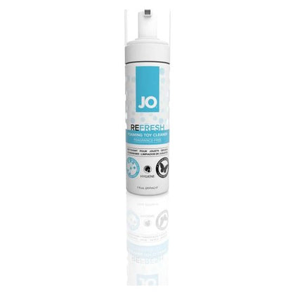JO Unscented Anti-Bacterial Toy Cleaner - 7oz Foaming Pump for Extended Toy Lifespan - Body Safe Formula for Gentle and Effective Cleaning of All Sex Toys - Suitable for All Genders - Designed to Preserve Sensitive Outer Materials - Colorless