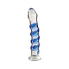 Icicles No 5 Glass Dong 7 Inches Clear: The Exquisite Hand-Blown Glass Pleasure Wand for Unforgettable Sensations - Adult Naughty Store