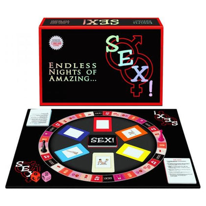 Introducing the Sensual Pleasures Sex! Board Game - The Ultimate Couples Erotic Adventure for Intimate Connection and Exploration - Adult Naughty Store