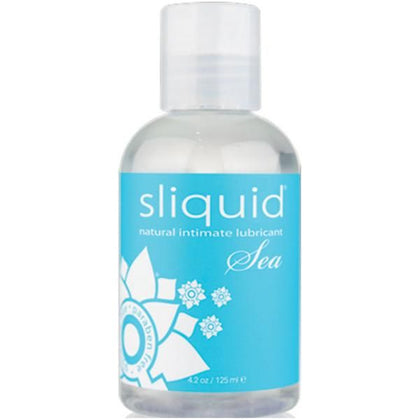 Sliquid Naturals Sea Lubricant 4.2oz - Sensual Water-Based Lubricant for Women - Enhance Intimacy and Comfort - Vegan-Friendly, Glycerin and Paraben-Free - Latex Safe and Condom Compatible -  - Adult Naughty Store