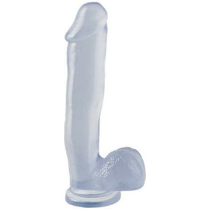 Basix Rubber Works 12-Inch Clear Dong with Suction Cup - Model X3 - Hypoallergenic PVC Dildo for Pleasurable Stimulation - Gender-Neutral Pleasure Toy - Adult Naughty Store