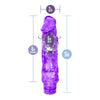 Blush Novelties Wild Ride Waterproof Vibrator - Model WR-900 - Intense Stimulation for All Genders - Purple - Adult Naughty Store