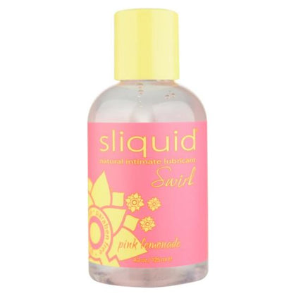 Sliquid Swirl Pink Lemonade Water-Based Lubricant 4.2oz - Enhance Your Pleasure with a Refreshing Twist - Adult Naughty Store