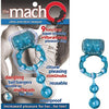 Macho Ultra Erection Keeper Blue Vibrating Cock Ring - The Ultimate Pleasure Enhancer for Him and Her - Adult Naughty Store