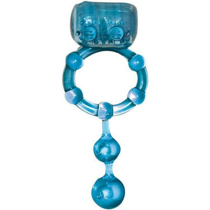 Macho Ultra Erection Keeper Blue Vibrating Cock Ring - The Ultimate Pleasure Enhancer for Him and Her