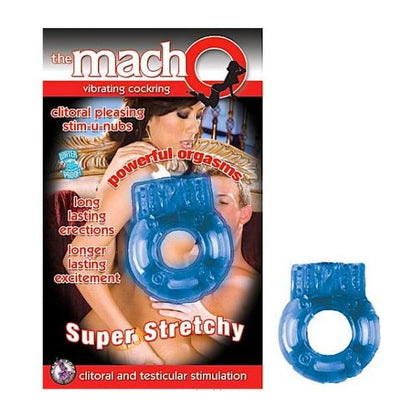 Macho Vibrating Cockring (Blue) - Powerful Pleasure Enhancer for Him and Her