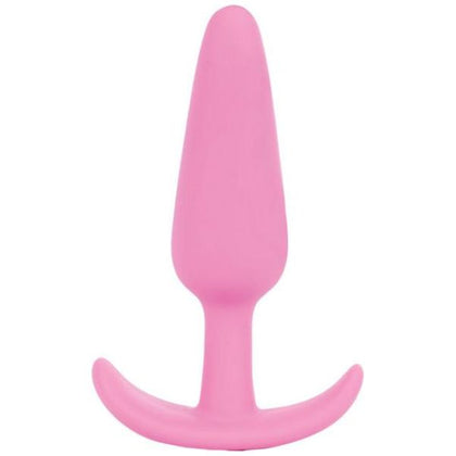 Doc Johnson Novelties Mood Naughty Medium Pink Silicone Butt Plug - Model #MN-MP-35 - Unisex Anal Pleasure Toy