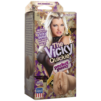 Vicky Vette The Quickie Ultraskyn Pocket Pussy - Model VV-QK-001 - Female Masturbation - Intense Pleasure - Pink