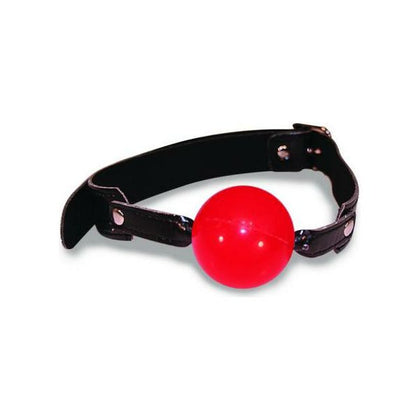 Sportsheets Sex Mischief Solid Red Ball Gag O-S - Sensual Submission for All Genders, Unleash Passionate Pleasure!
