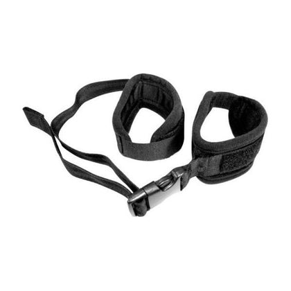 Sportsheets Sex Mischief Adjustable Handcuffs - Model AHC-001 - Unisex - Versatile Restraint for Enhanced Pleasure - Black - Adult Naughty Store