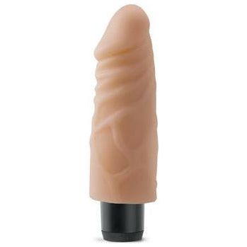 Real Feel Lifelike Toyz No 4 Beige Vibrating Dildo for an Unforgettable Sensory Experience - Adult Naughty Store