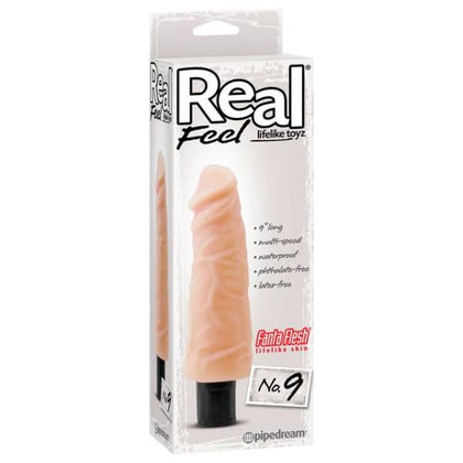 Real Pleasure Lifelike Toyz No. 9 Flesh - Ultra-Realistic Silicone Vibrator for Unforgettable G-Spot Stimulation - Women's Intimate Toy for Lifelike Sensations - Flesh Color - Adult Naughty Store