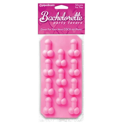 Pipedream Products Bachelorette Party Favors Silicone Ice Tray - Fun and Flirty Ice Cube Mold for Naughty Nights - Model BACH-TRAY001 - Female - Pleasure for Drinks and Laughs - Pink