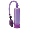 Pump Worx Beginners Power Pump - Purple | Medical-Style Penis Enlargement Pump for First Timers - Adult Naughty Store