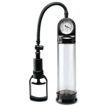 Pump Worx Accu-Meter Power Pump Black: Professional Grade Penis Enlargement Pump for Powerful, Lasting Erections