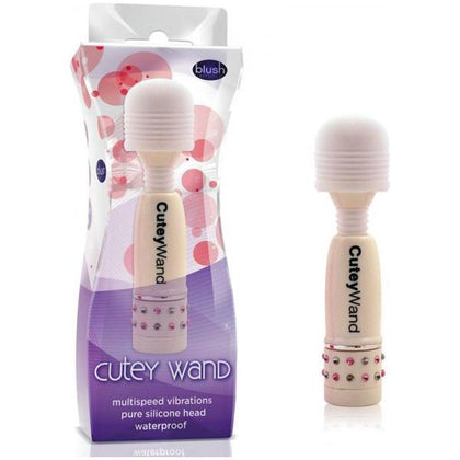 Introducing the Blush Cutey Wand - Compact and Mighty Micro Massager for Alluring Pleasure (White)