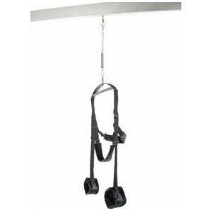 Fetish Fantasy Spinning Fantasy Swing Black - The Ultimate Pleasure Swing for Unforgettable Sensual Adventures - Adult Naughty Store