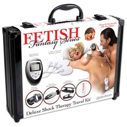 Fetish Fantasy Deluxe Shock Therapy Travel Kit - Electro-Sex Toy for Intense Stimulation - Model X500 - Unisex - Full Body Pleasure - Black