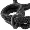 Fetish Fantasy Silk Rope Love Cuffs Black - Beginner's Japanese Bondage Restraints for Sensual Pleasure - Adult Naughty Store