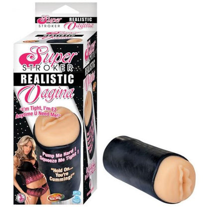 Introducing the SensaPleasure Super Stroker Realistic Vagina - Model SV-5000: The Ultimate Pleasure Experience for Men! - Adult Naughty Store