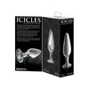 Icicles No 26 Glass Butt Plug - Clear Glass Anal Toy for Men and Women - Sensual Pleasure for Backdoor Delights - Adult Naughty Store